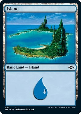 Image for Island (483) (Foil Etched) (483) (Modern Horizons 2) - Magic: The Gathering