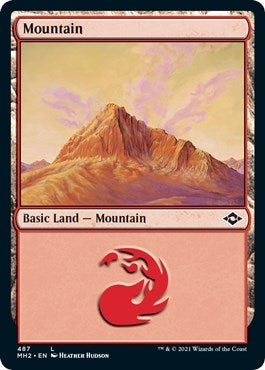 Image for Mountain (487) (Foil Etched) (487) (Modern Horizons 2) - Magic: The Gathering