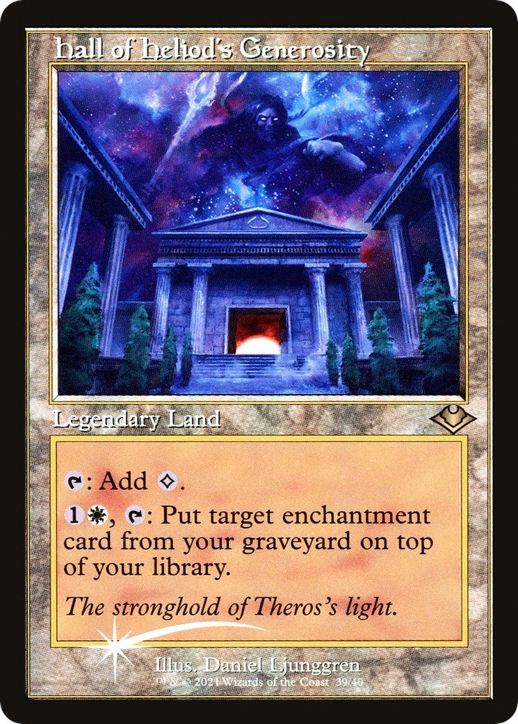 Image for Hall of Heliod's Generosity (Retro Frame) (39) (Modern Horizons) - Magic: The Gathering