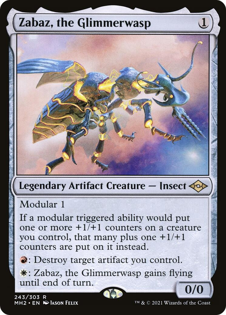Zabaz, the Glimmerwasp (243) (Modern Horizons 2)