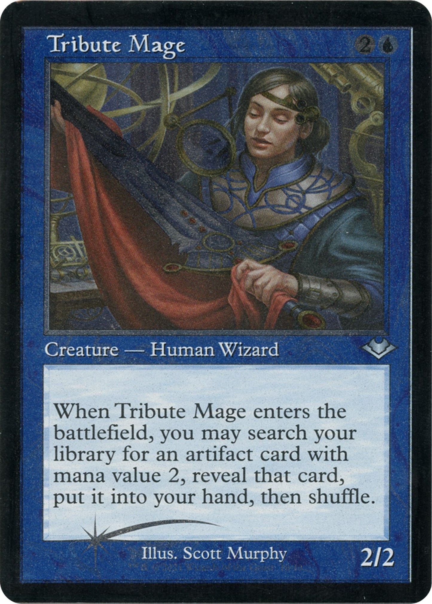 Image for Tribute Mage (Retro Frame) (Foil Etched) (10) (Modern Horizons) - Magic: The Gathering