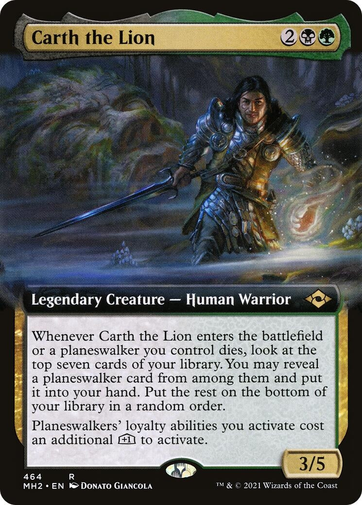 Image for Carth the Lion (Extended Art) (464) (Modern Horizons 2) - Magic: The Gathering