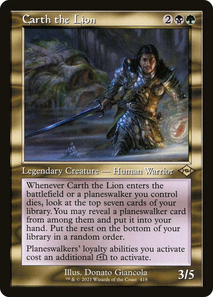 Carth the Lion (Retro Frame) (418) (Modern Horizons 2)