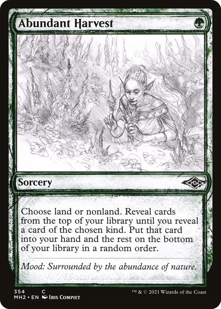 Image for Abundant Harvest (Showcase) (354) (Modern Horizons 2) - Magic: The Gathering