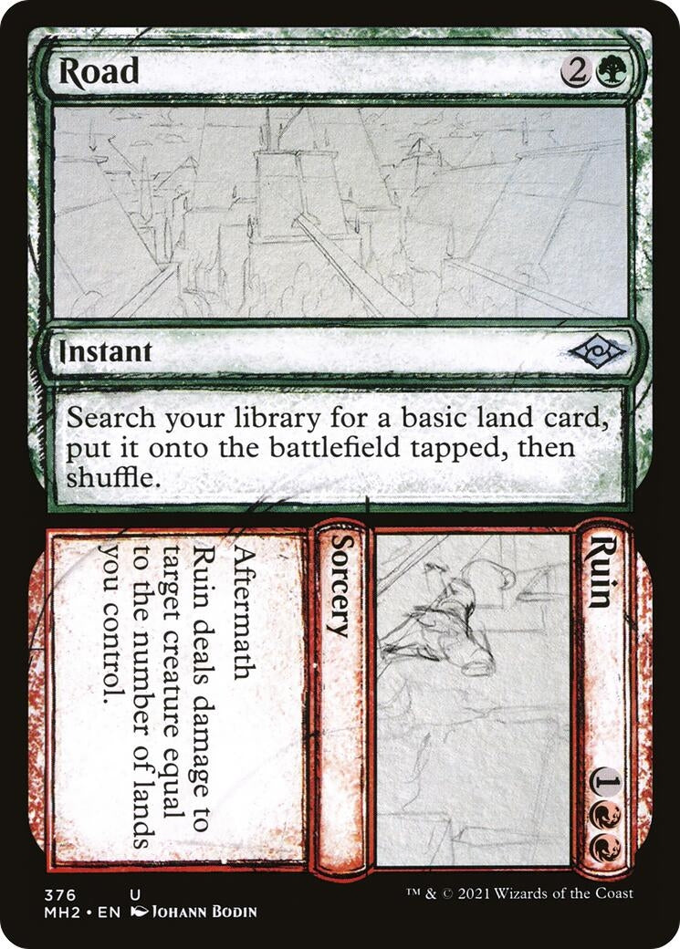 Road // Ruin (Showcase) (376) (Modern Horizons 2)