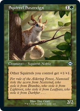 Image for Squirrel Sovereign (Retro Frame) (Foil Etched) (415) (Modern Horizons 2) - Magic: The Gathering