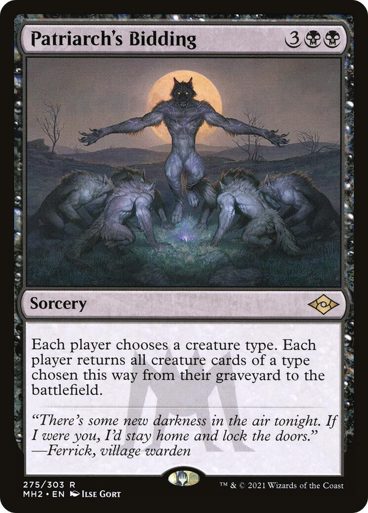 Image for Patriarch's Bidding (275) (Modern Horizons 2) - Magic: The Gathering