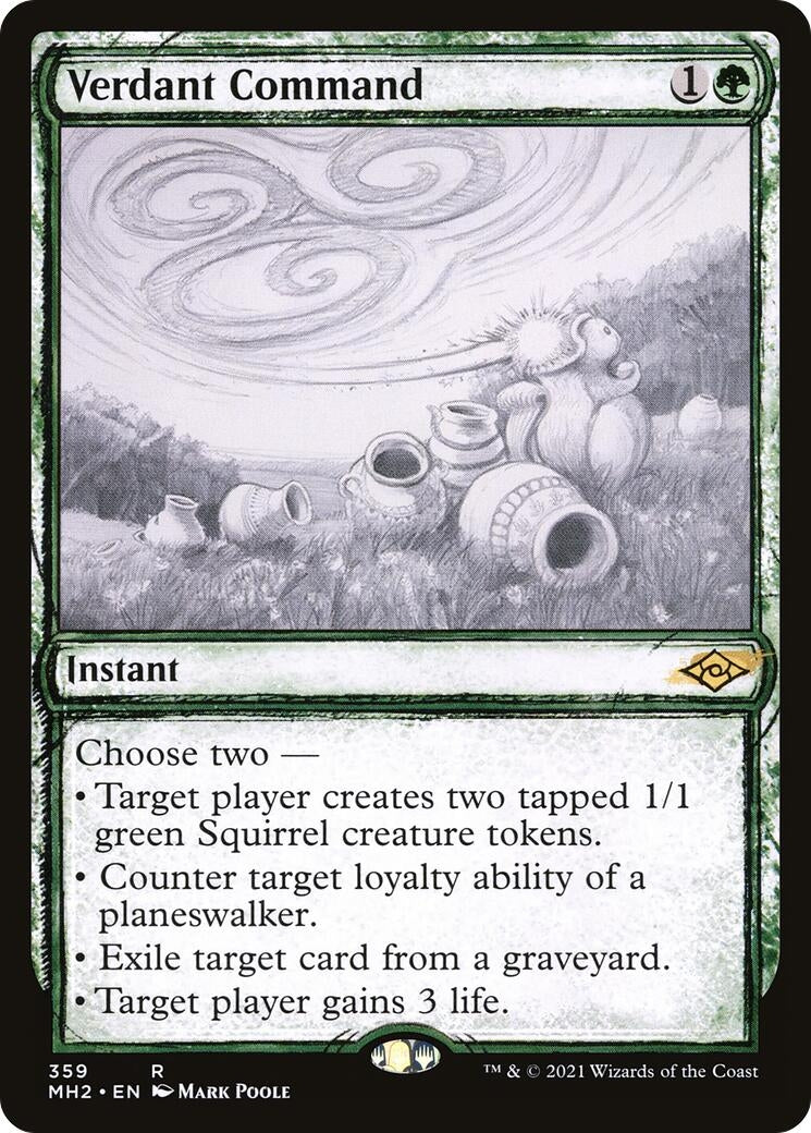 Verdant Command (Showcase) (359) (Modern Horizons 2)