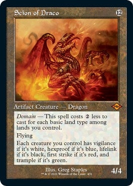 Image for Scion of Draco (Retro Frame) (Foil Etched) (431) (Modern Horizons 2) - Magic: The Gathering