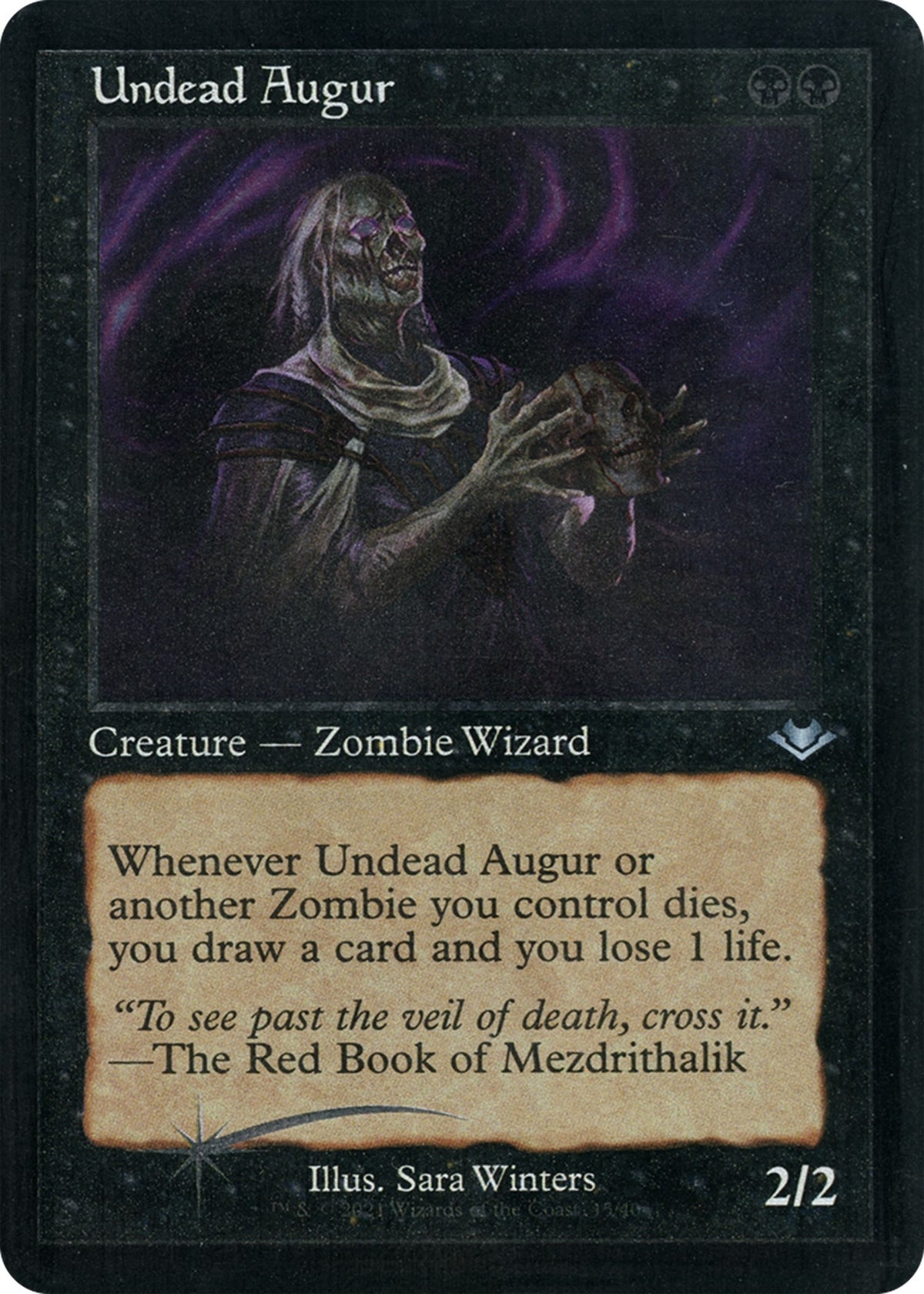Image for Undead Augur (Retro Frame) (Foil Etched) (15) (Modern Horizons) - Magic: The Gathering