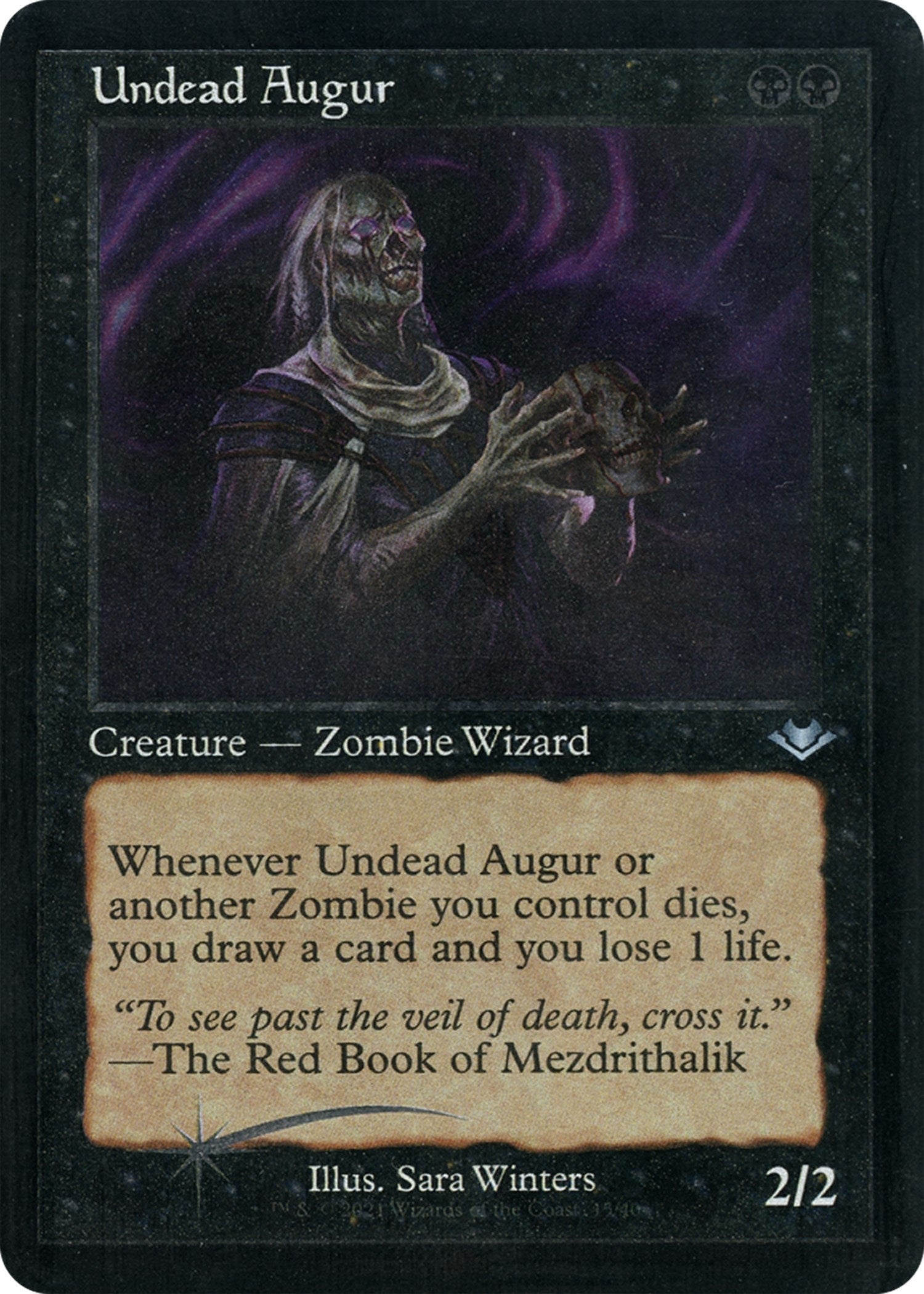 Image for Undead Augur (Retro Frame) (Foil Etched) (15) (Modern Horizons) - Magic: The Gathering