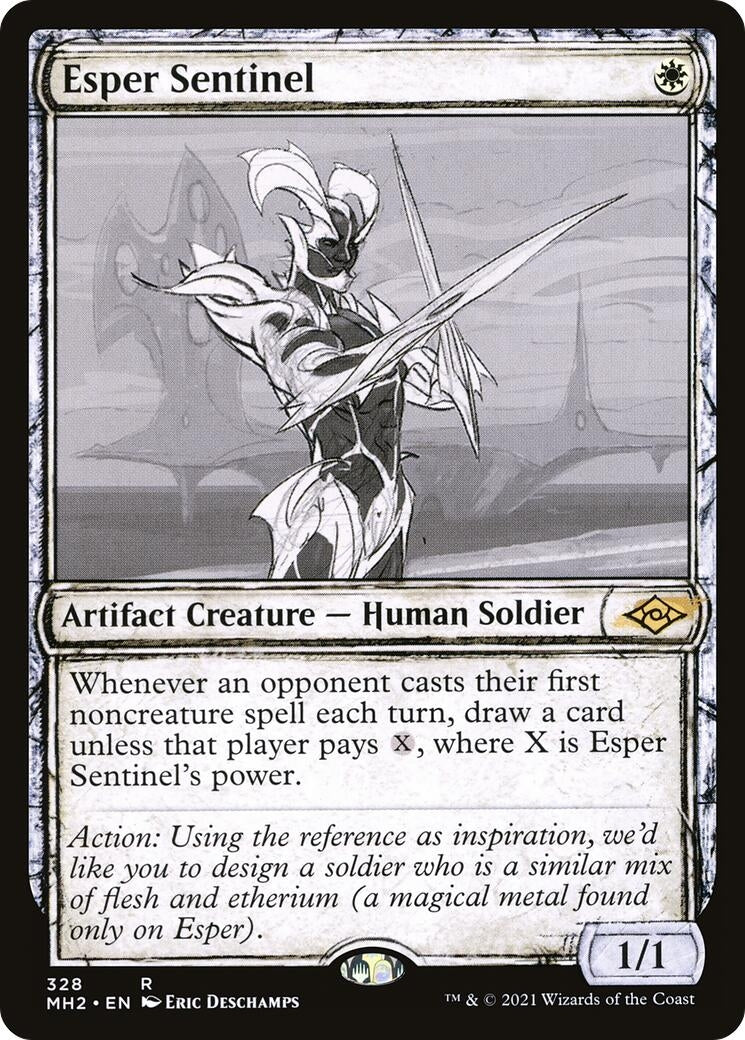 Esper Sentinel (Showcase) (328) (Modern Horizons 2)