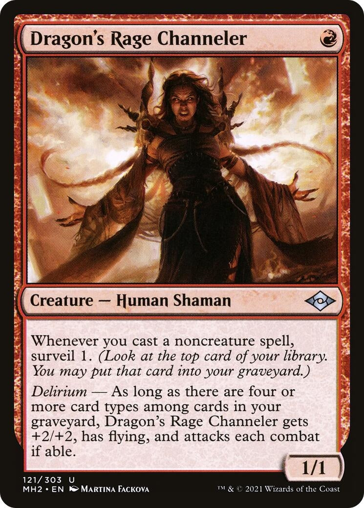 Dragon's Rage Channeler (121) (Modern Horizons 2)