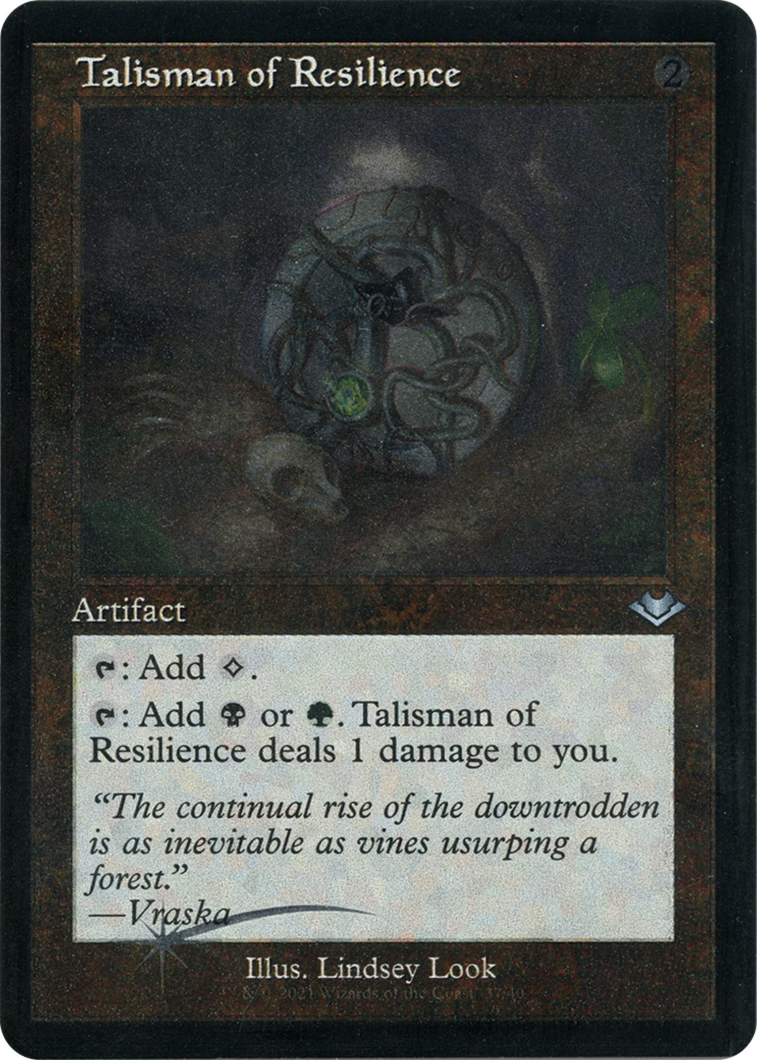 Image for Talisman of Resilience (Retro Frame) (Foil Etched) (37) (Modern Horizons) - Magic: The Gathering