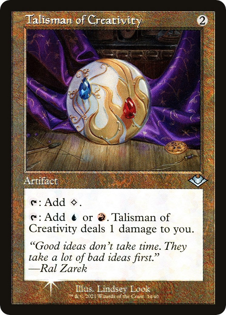 Image for Talisman of Creativity (Retro Frame) (34) (Modern Horizons) - Magic: The Gathering