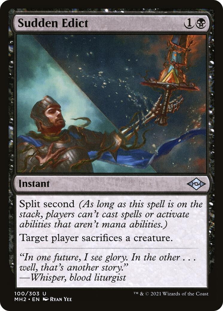 Image for Sudden Edict (100) (Modern Horizons 2) - Magic: The Gathering