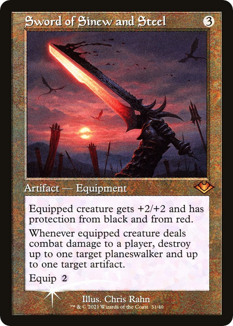 Sword of Sinew and Steel (Retro Frame) (31) (Modern Horizons)