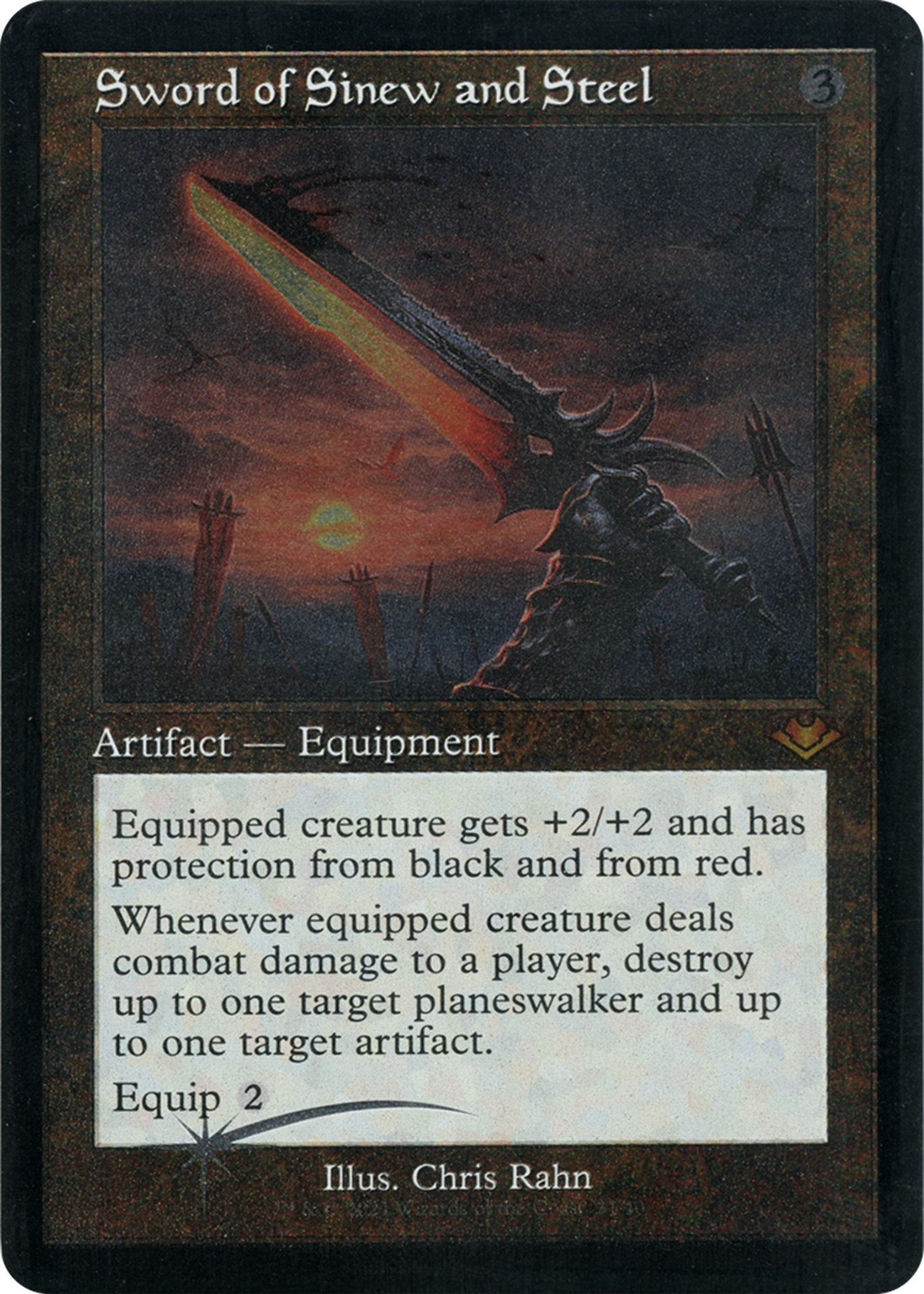 Image for Sword of Sinew and Steel (Retro Frame) (Foil Etched) (31) (Modern Horizons) - Magic: The Gathering