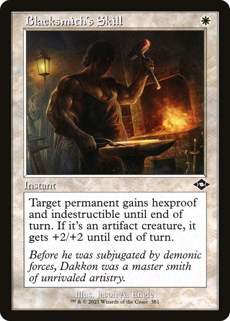 Image for Blacksmith's Skill (Retro Frame) (381) (Modern Horizons 2) - Magic: The Gathering