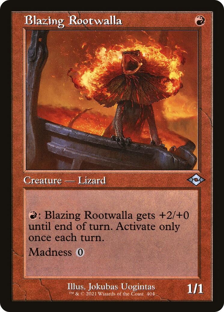 Blazing Rootwalla (Retro Frame) (404) (Modern Horizons 2)