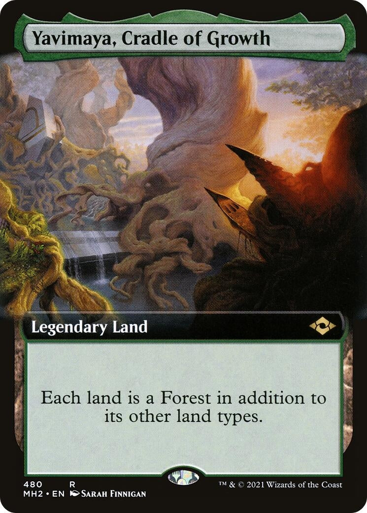 Yavimaya, Cradle of Growth (Extended Art) (480) (Modern Horizons 2)