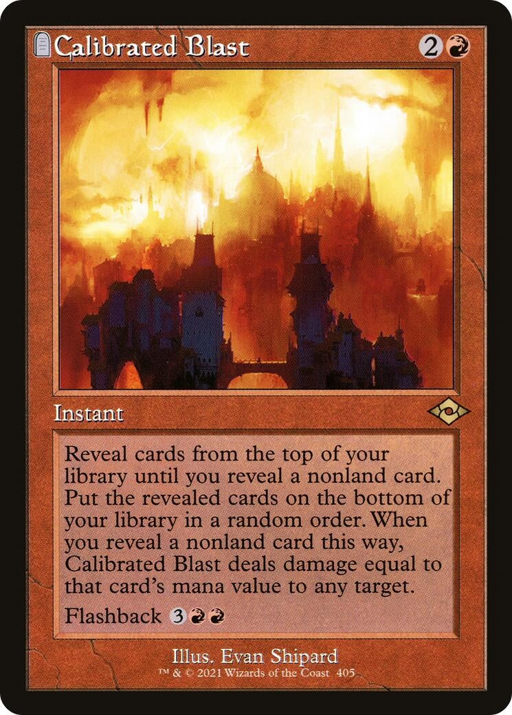 Image for Calibrated Blast (Retro Frame) (405) (Modern Horizons 2) - Magic: The Gathering