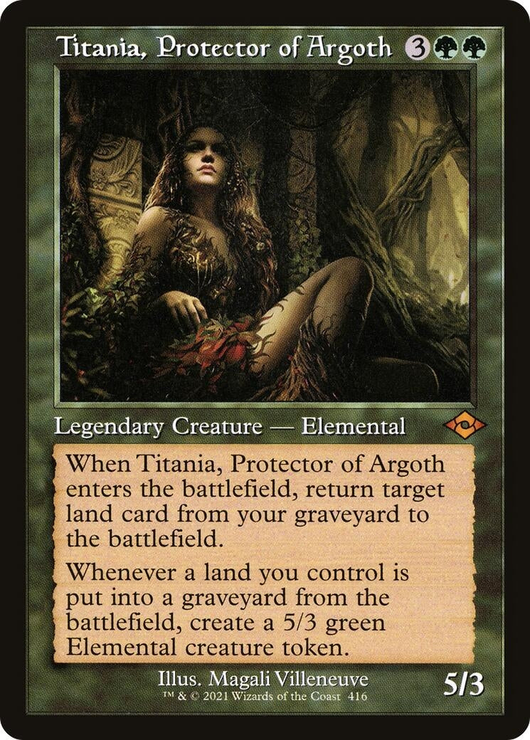 Titania, Protector of Argoth (Retro Frame) (416) (Modern Horizons 2)