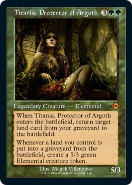 Image for Titania, Protector of Argoth (Retro Frame) (Foil Etched) (416) (Modern Horizons 2) - Magic: The Gathering
