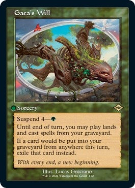 Image for Gaea's Will (Retro Frame) (Foil Etched) (412) (Modern Horizons 2) - Magic: The Gathering