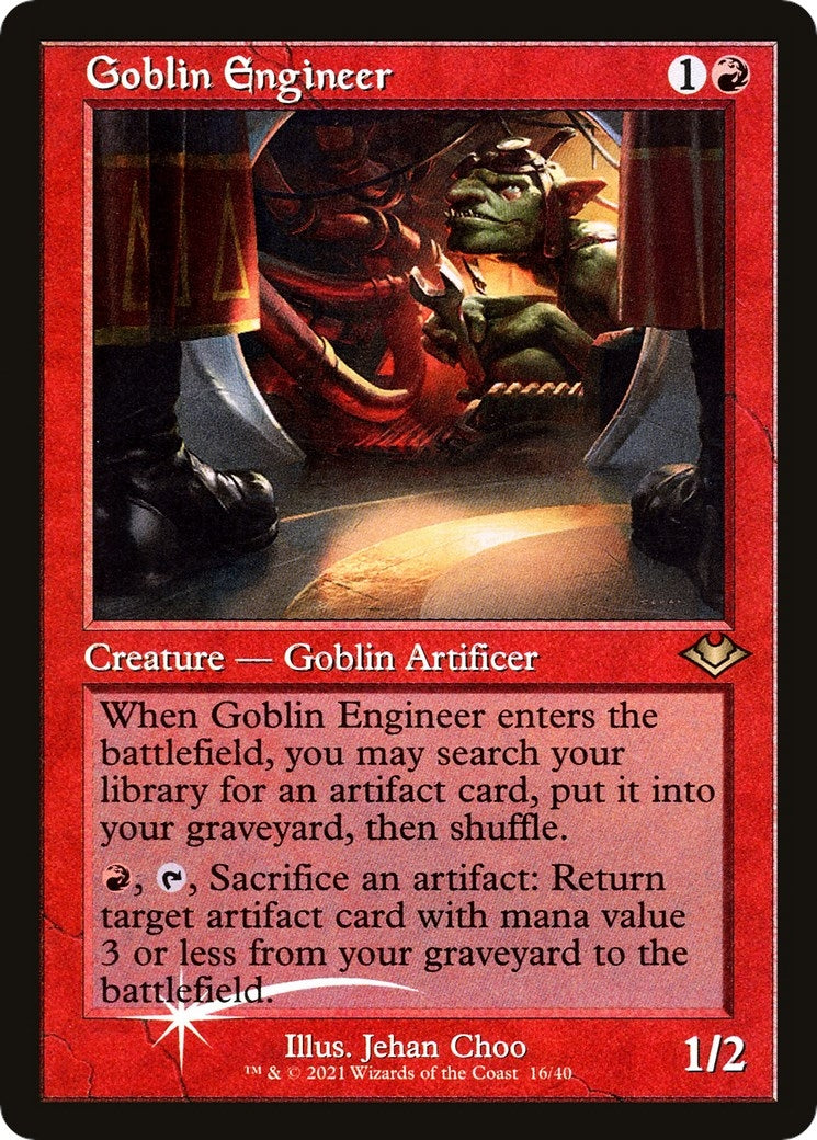 Image for Goblin Engineer (Retro Frame) (16) (Modern Horizons) - Magic: The Gathering