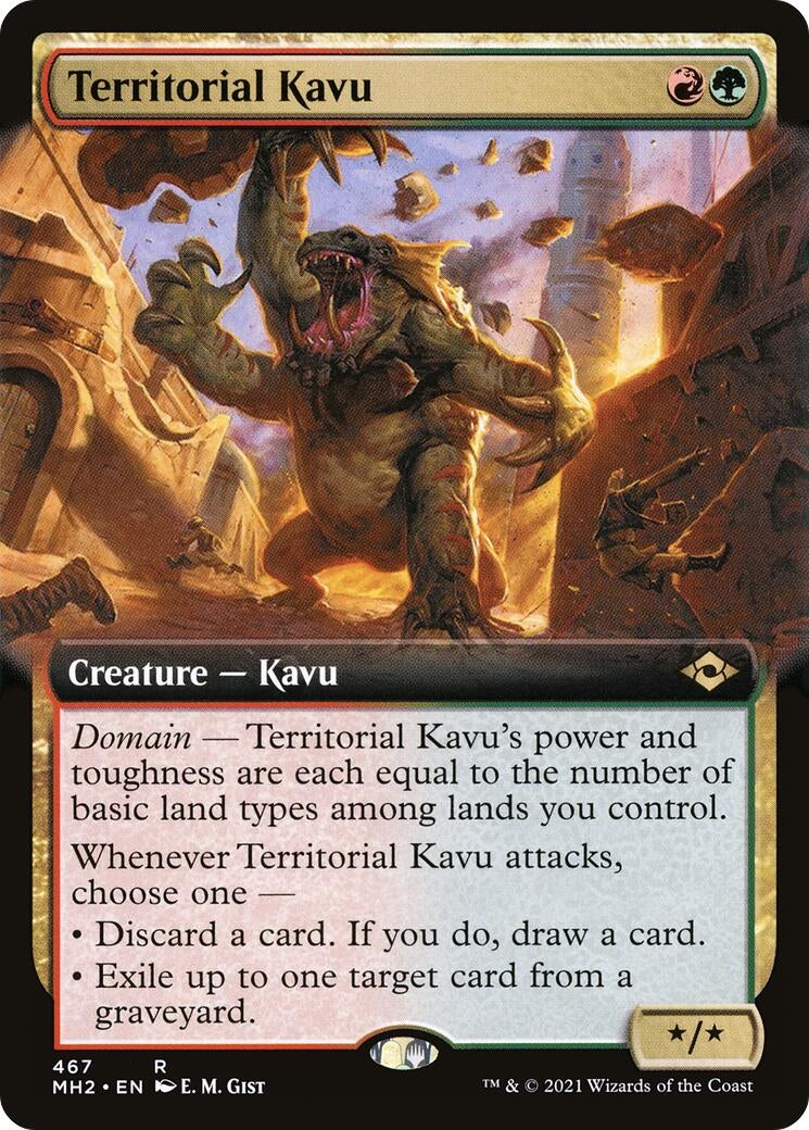 Image for Territorial Kavu (Extended Art) (467) (Modern Horizons 2) - Magic: The Gathering