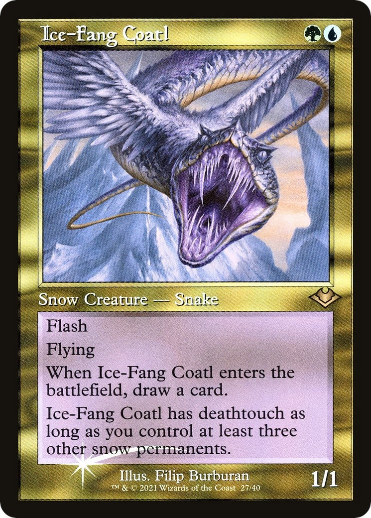Ice-Fang Coatl (Retro Frame) (27) (Modern Horizons)