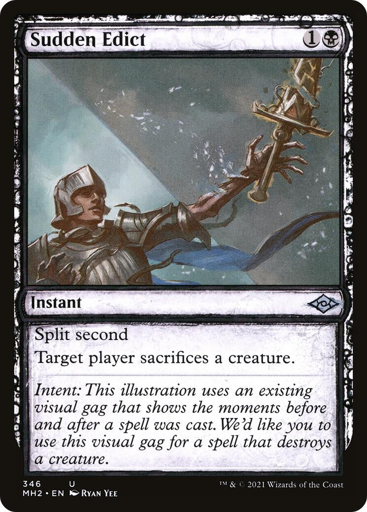 Image for Sudden Edict (Showcase) (346) (Modern Horizons 2) - Magic: The Gathering