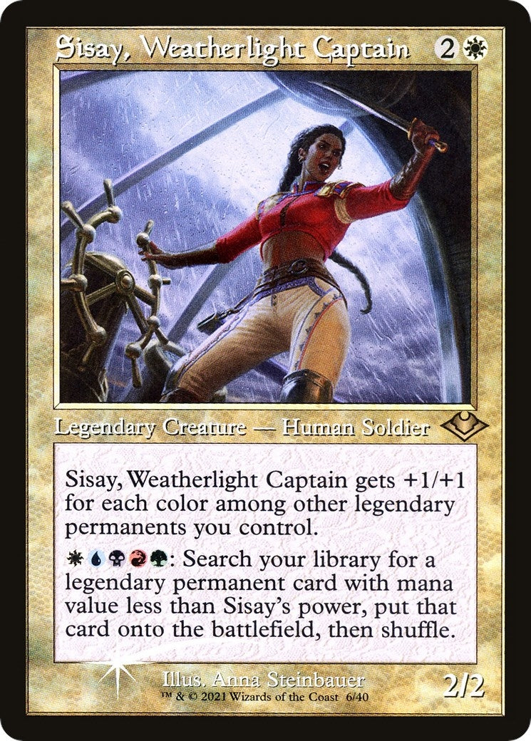 Image for Sisay, Weatherlight Captain (Retro Frame) (6) (Modern Horizons) - Magic: The Gathering