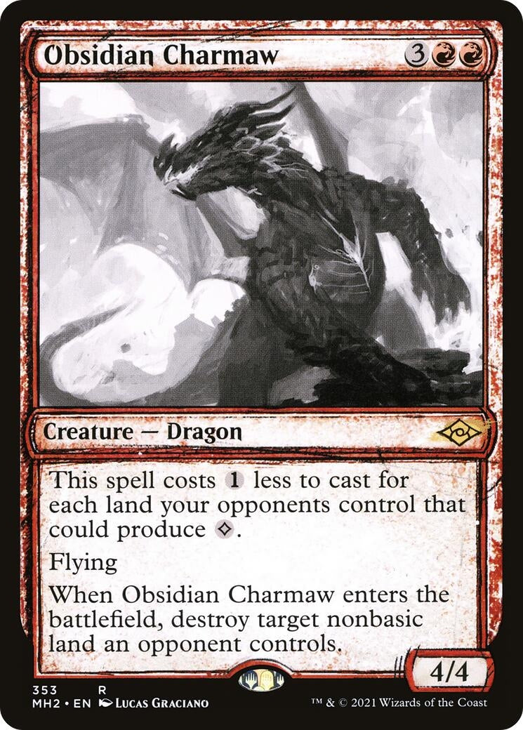 Obsidian Charmaw (Showcase) (353) (Modern Horizons 2)