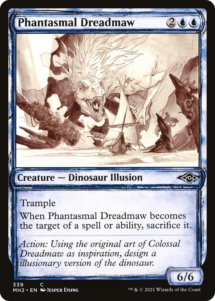 Phantasmal Dreadmaw (Showcase) (339) (Modern Horizons 2)