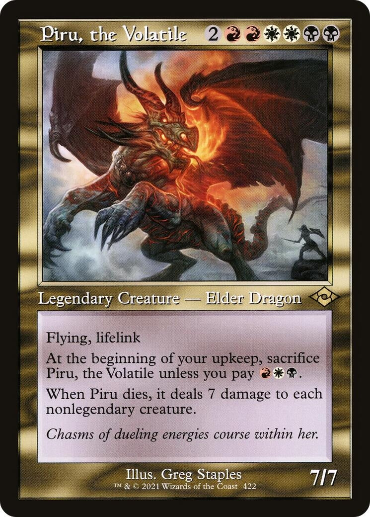 Piru, the Volatile (Retro Frame) (422) (Modern Horizons 2)