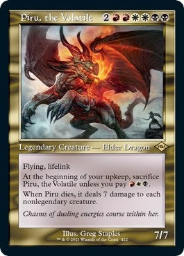 Image for Piru, the Volatile (Retro Frame) (Foil Etched) (422) (Modern Horizons 2) - Magic: The Gathering