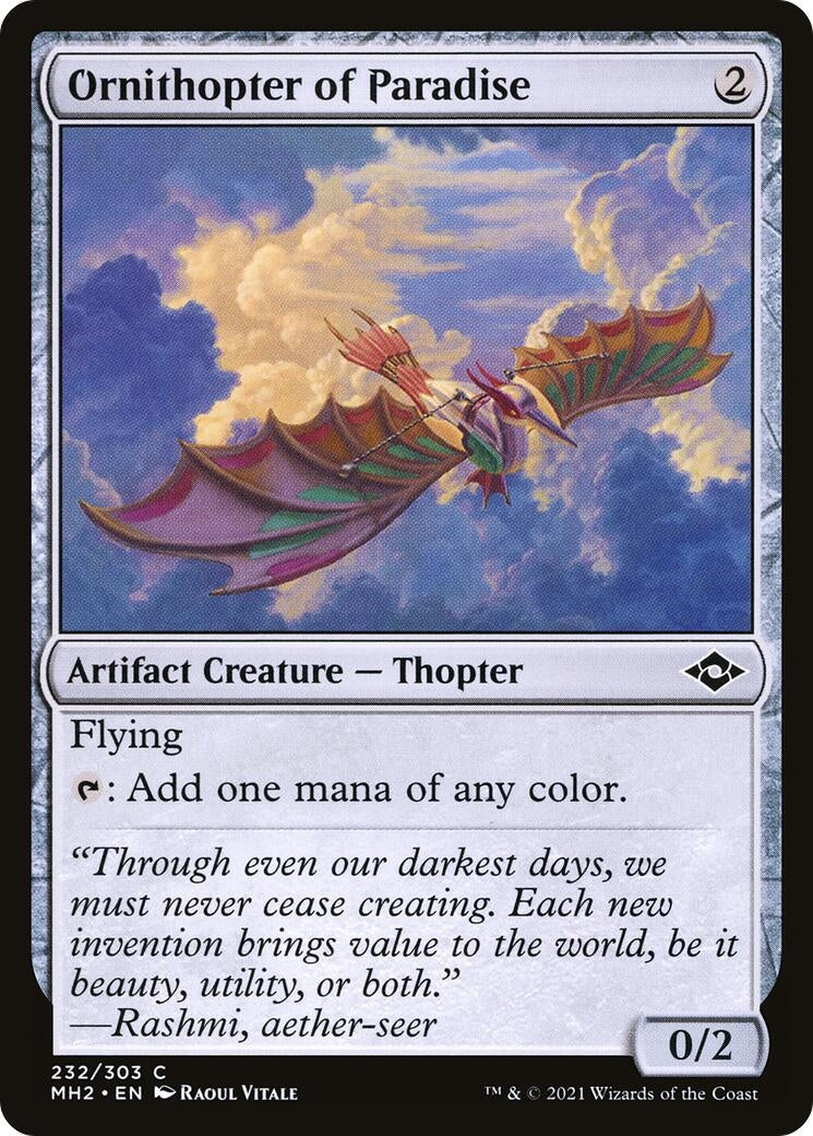 Ornithopter of Paradise (232) (Modern Horizons 2)