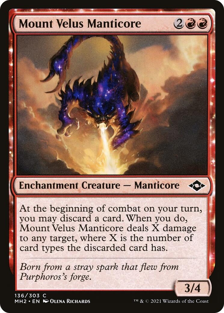 Mount Velus Manticore (136) (Modern Horizons 2)