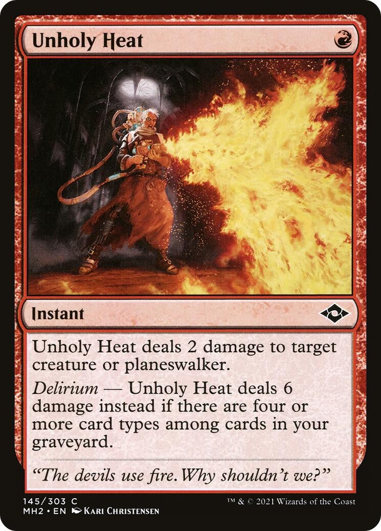 Image for Unholy Heat (145) (Modern Horizons 2) - Magic: The Gathering
