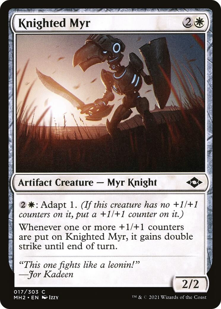 Image for Knighted Myr (17) (Modern Horizons 2) - Magic: The Gathering