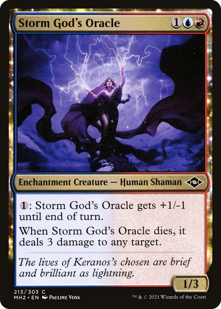Image for Storm God's Oracle (213) (Modern Horizons 2) - Magic: The Gathering