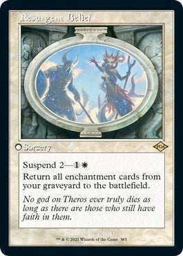 Image for Resurgent Belief (Retro Frame) (Foil Etched) (385) (Modern Horizons 2) - Magic: The Gathering