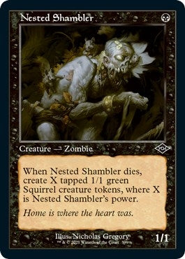 Nested Shambler (Retro Frame) (Foil Etched) (399) (Modern Horizons 2)