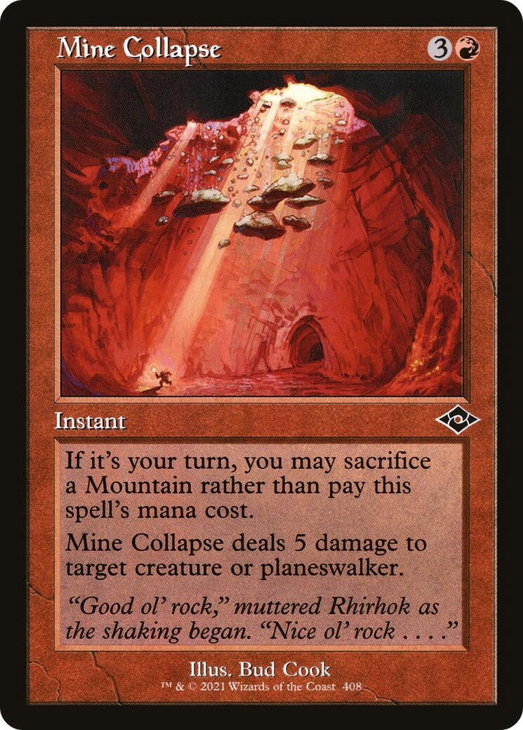 Mine Collapse (Retro Frame) (408) (Modern Horizons 2)