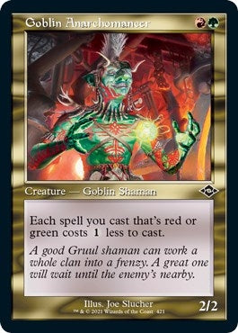 Image for Goblin Anarchomancer (Retro Frame) (Foil Etched) (421) (Modern Horizons 2) - Magic: The Gathering