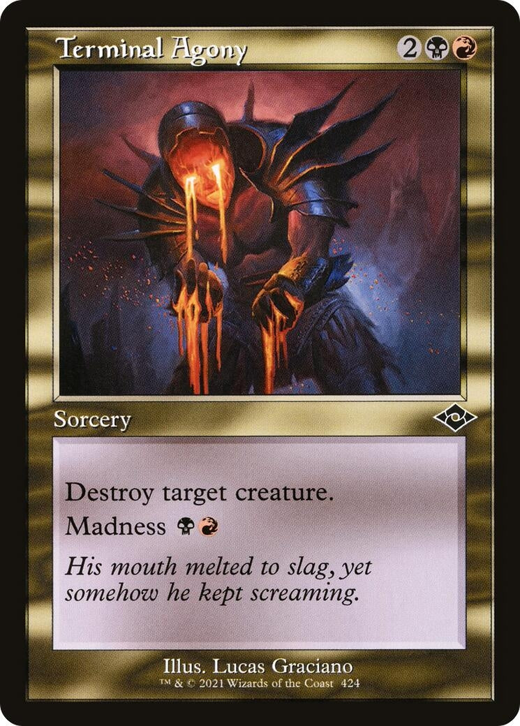Image for Terminal Agony (Retro Frame) (424) (Modern Horizons 2) - Magic: The Gathering