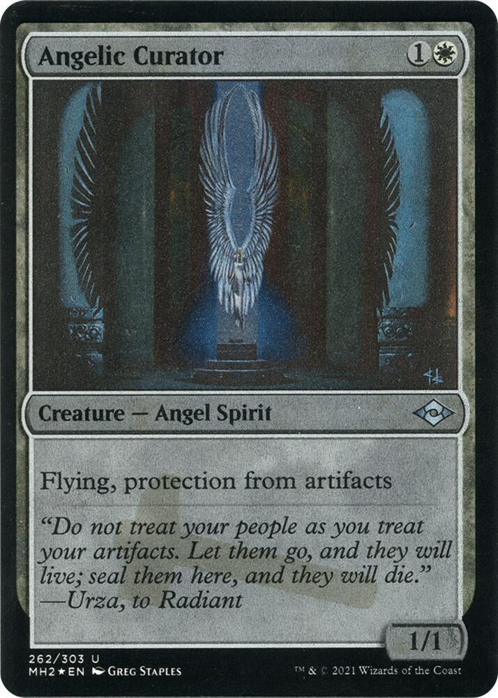 Image for Angelic Curator (Foil Etched) (262) (Modern Horizons 2) - Magic: The Gathering