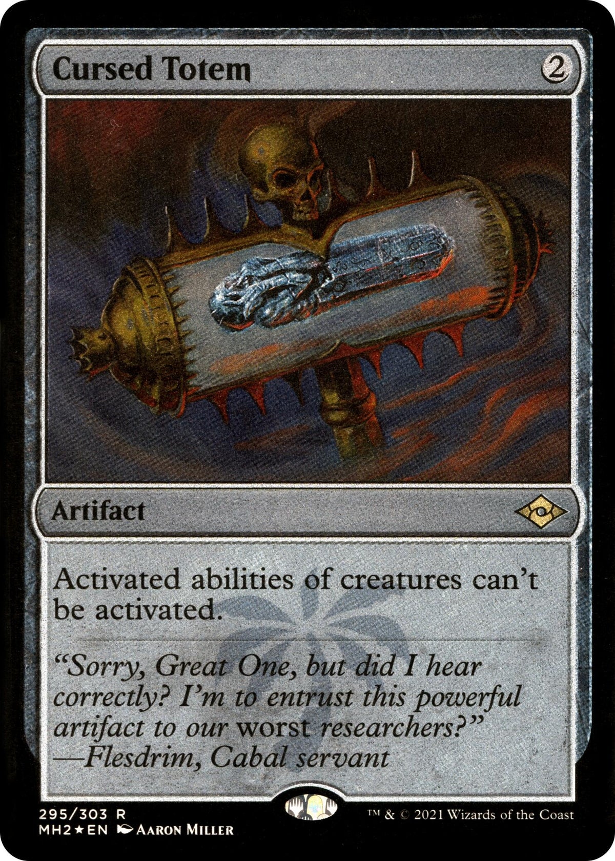 Cursed Totem (Foil Etched) (295) (Modern Horizons 2)
